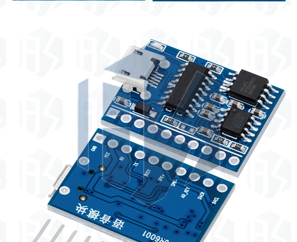 Sprachmodul Wiedergabe Serielles Sprachübertragungs- und Erkennungsmodul Angepasstes Sprachchip-Steuerungsmodul JR6001 – Detail 21
