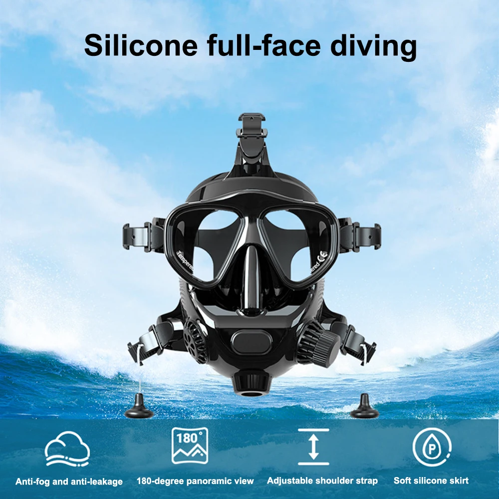 New Smaco Scuba Diving Mask Full Face Anti Fog Snorkeling Mask Swimming