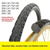26-Inch  Tire for Bicycles 26x.95 Iatable Tire 24/26x 3/8 Bicycle  Tire with Inner Tube Cycling Equipment Acce... 2