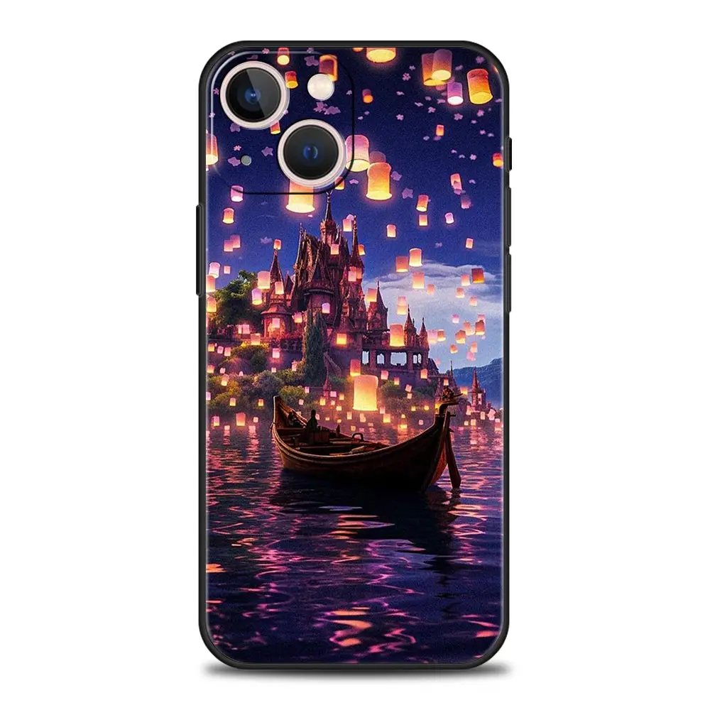 Starry Night Van Gogh Luxury Soft Silicone Black Phone Case