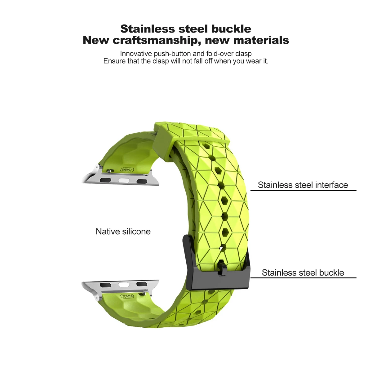 รูปสินค้า สายซิลิโคน Apple Watch ยืดหยุ่น ใส่สบาย หลายขนาด