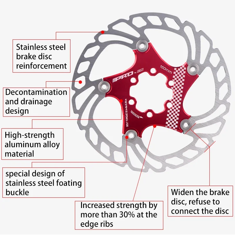 XT Mtb Brake Disc 140mm 160mm 180mm 203mm 6 Hole for Shimano Bicycle Hydraulic