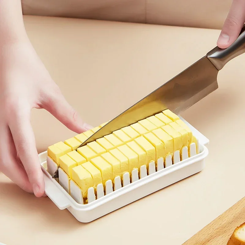 Butter Slicing Box Auxiliary Slicing Cheese Board Covered Butter Cutter Storage Storage Box Cheese