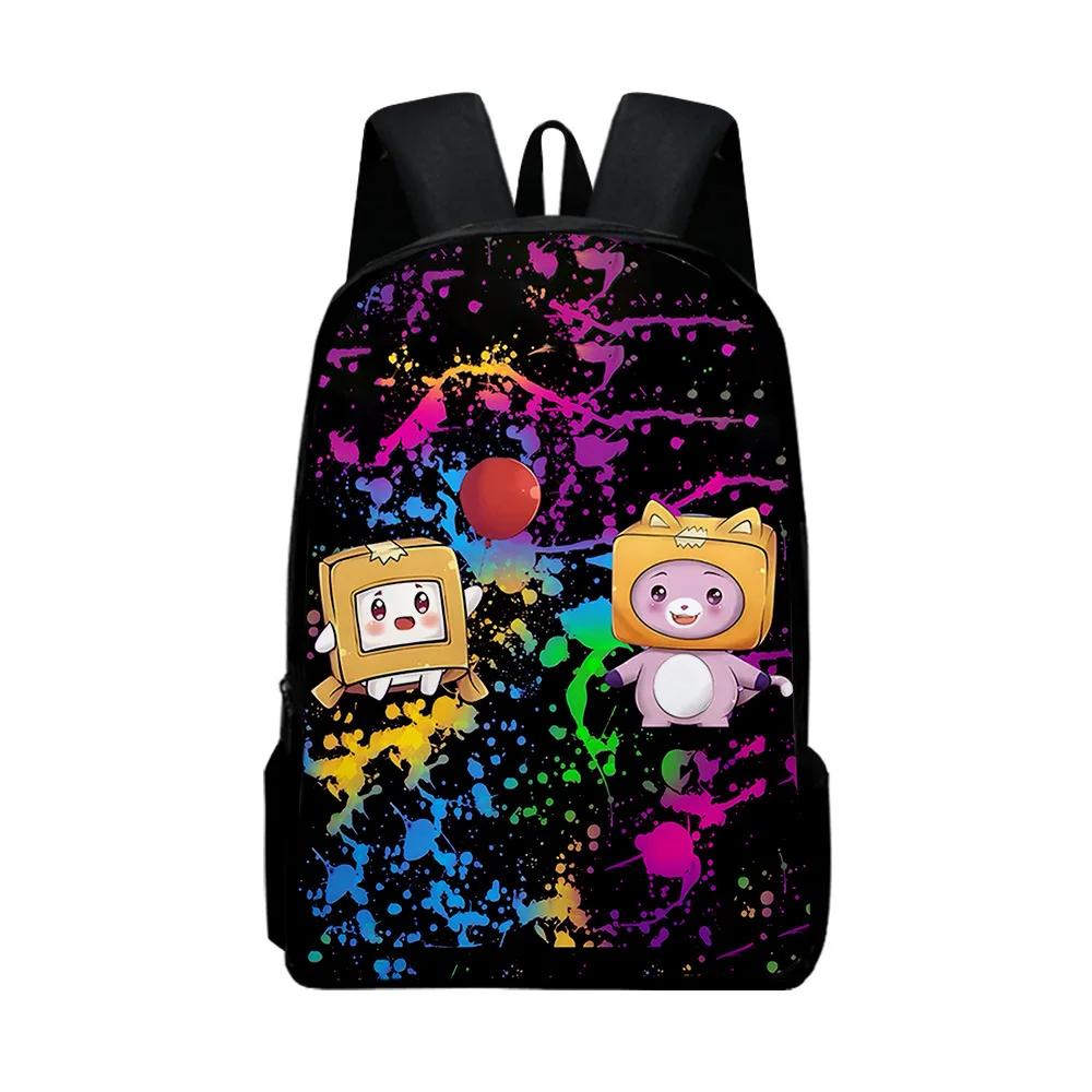 

3D New Printing Net Red LankyBox Carton Villain Schoolbag Primary and Middle School Students Backpack Cartoon Men and Women