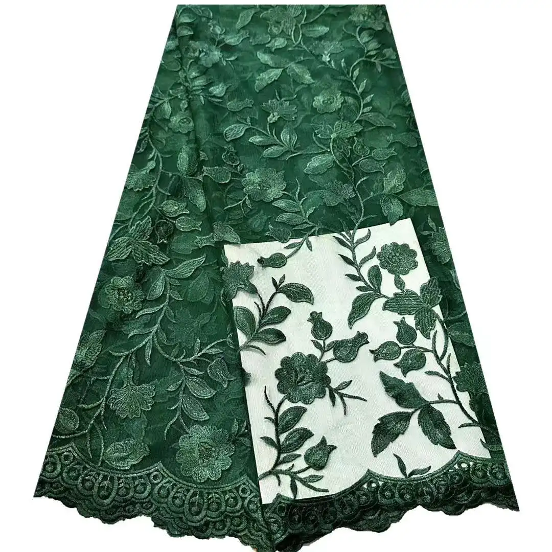 

New Arrivals Mesh Lace Fabric Tulle Embroidery Craft Nigerian Free Shipping Sewing Design DIY Banquet Party Prom Wedding Dress