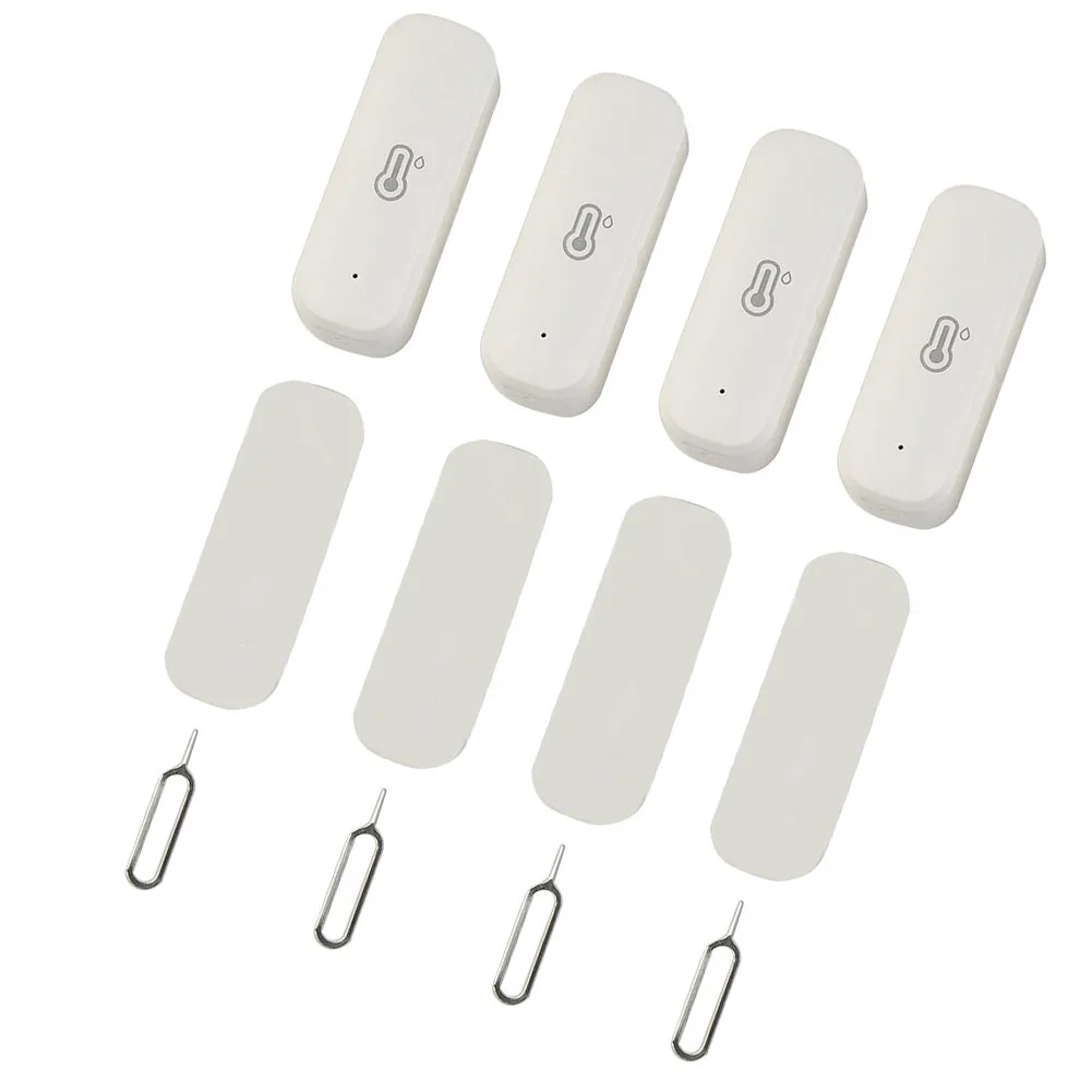 

Sensor Thermo Hygrometer 4PCS 70*24*19mm Enabling Automation Indoor Small And Portable Thermometer WiFi Brand New