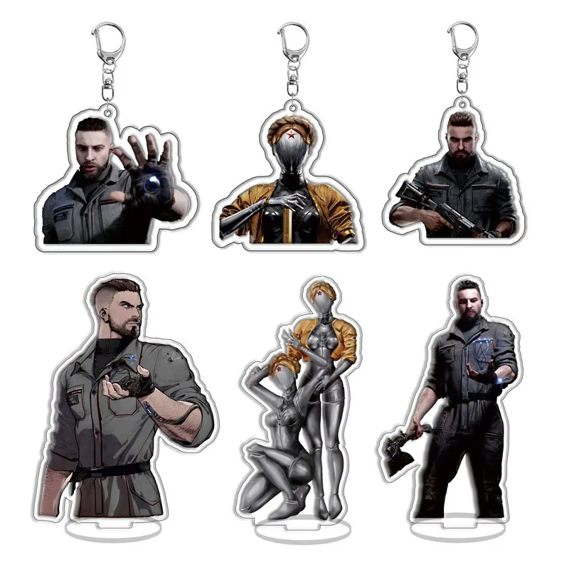 

Atomic Heart Major Nechaev Robot Cosplay Costume DIY Major Sergey Alekseyevich Nechayev Keychains Halloween Carnival