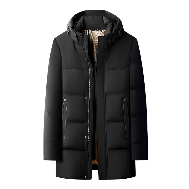 thumbnail image 1 of Chaqueta de plumón de invierno de seda de leche para hombre, ropa de diseñador con relleno de plumón de pato, chaqueta acolchada para hombre, ropa informal para hombre, 1 of 5