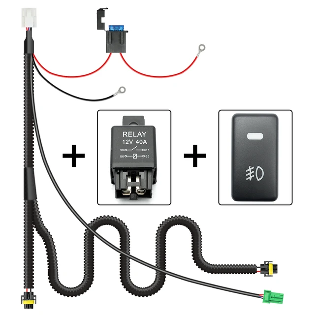 Kit De Arnés Antiniebla, Cableado Dc12 V, Conector H11, Relé