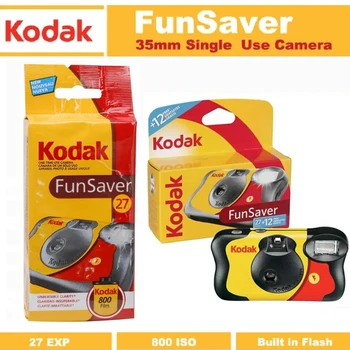 1-5 pezzi Classic Kodak FunSaver fotocamera monouso con flash fotocamere monouso a pellicola punto e punto 27 fogli 39 fogli