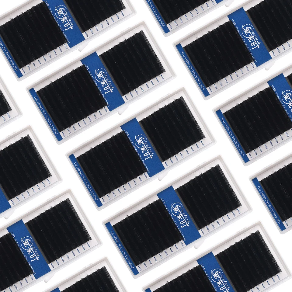 

All Size 17 Rows Classic Individual Eyelash Extension 0.03-0.25mm Thickness Matte Black Professional Soft Natural