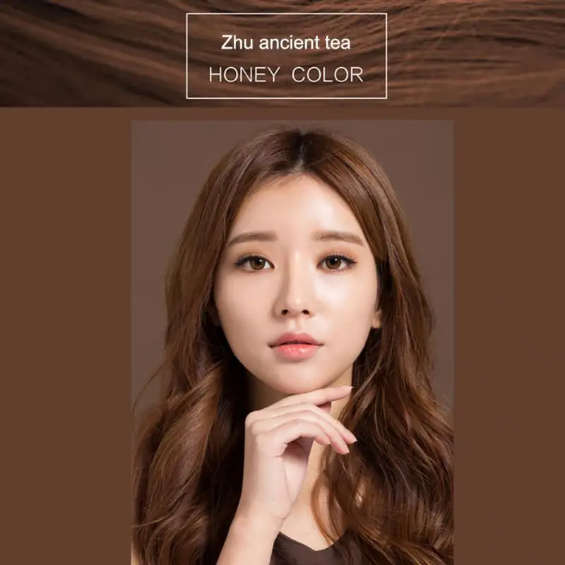 HairColorCreamHairDyeMatchaGreenBlackTeaColdColorHoneyHair