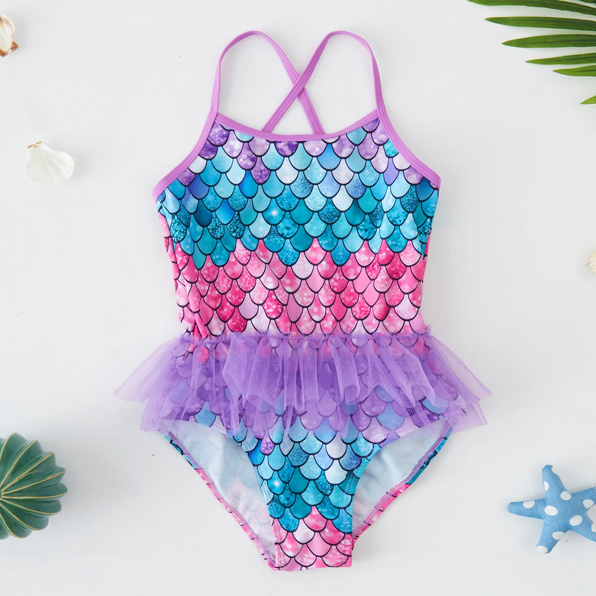 2-8Y Girls Swimsuit one piece Girls Swimming dress Children Swimwear Kids Bathing suit Beach wear