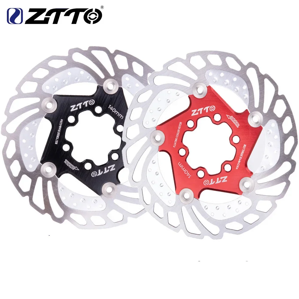 ZTTO MTB DH Bicycle Disc Brake Cooling Floating Rotor 203m 180mm 160mm 140mm 6 Bolts Rotor Steel For mountain Bike RT99 RT86