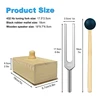 432 Hz Tuning Fork With Resonance Box,For Sound Healing,Tuning Fork Resonance Teaching, Hearing Tests, Meditation 5