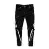 Ripped Hole Jeans for Men Hip Hop Cargo Pant Distressed Light Blue Denim Jeans Skinny Men Clothing Full Length Autumn Trousers 5