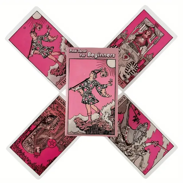 Jeu de cartes de Tarot Pink Rider, jeu de société pour débutants, jeu de Divination, Versions anglaises, édition Oracle, jeu de Table 4