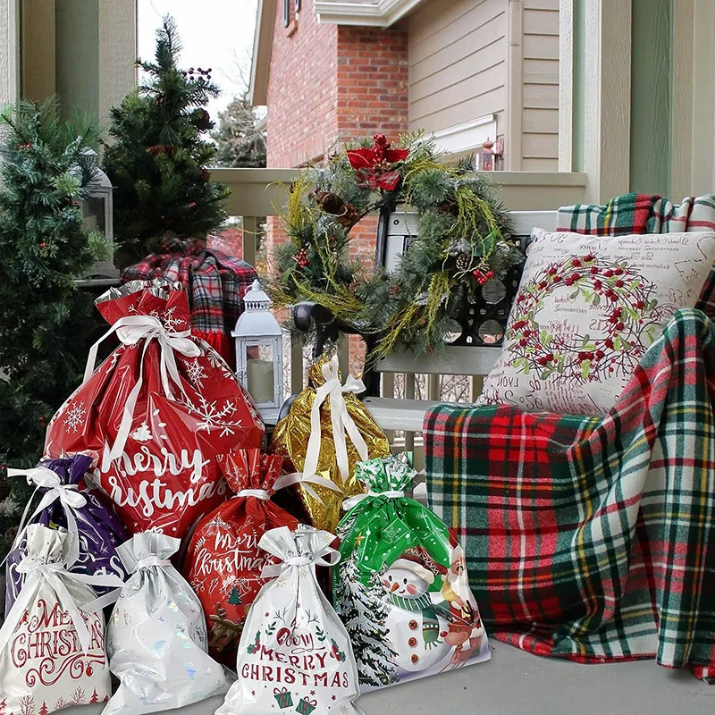 Christmas Gift Bags for Party Candy Cookie Wrap