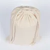 5/10 Pcs/Lot Home Kitchen 130g Natural Cotton Storage Bags Christmas Gift Fabric Package Plain Drawstring Pouches 15x20/20x30cm 2