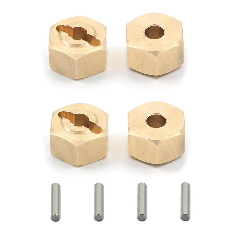 

1Set Brass Wheel Hex Hub Adapter Accessories 12Mm For Axial UTB18 Capra 1/18 RC Crawler Car
