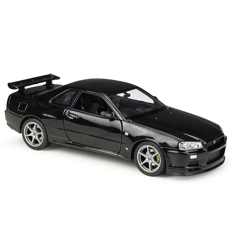 WELLY Diecast 1:24 Scale Car Toy Nissan Skyline GT-R R34