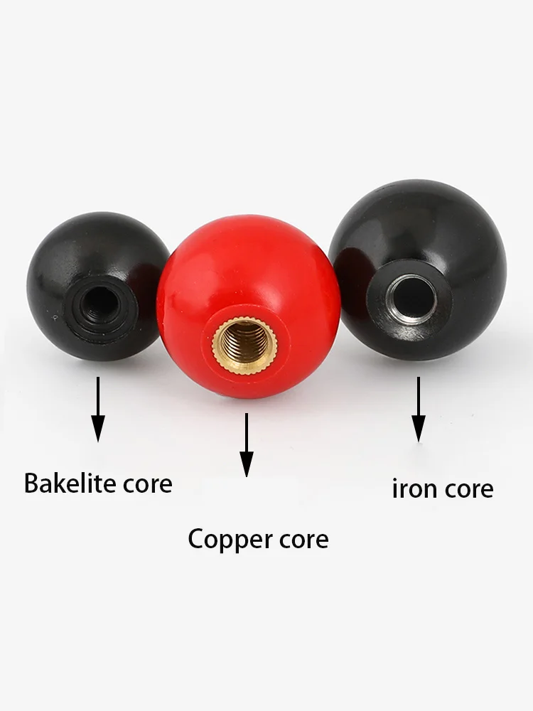 NOENNULL 5pcs Round Lever Knob Ball Lever Knob M8 Machine Handles And Knobs Machine Tool Replacement M8*32, NOENNULLgrshafdx45