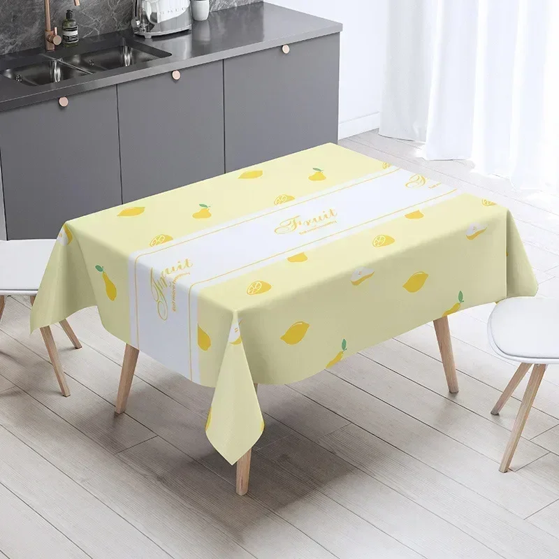 

2024 Household waterproof, scald resistant, oil resistant, and washable tablecloth rectangular S