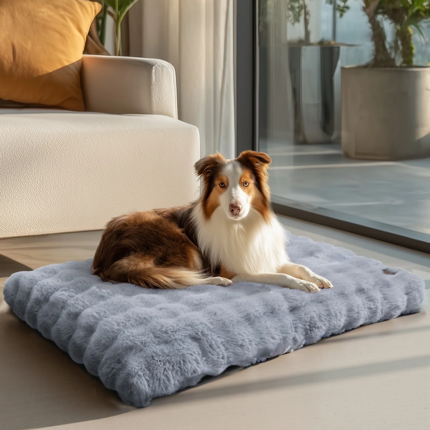 Ultra-Soft Plush Calming Pet Bed 3