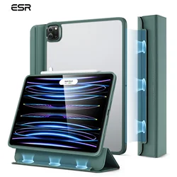 ESR Universal Magnetic Detachable Smart Case with Pencil 2 Support for Pro 12.9 2021 2022 (Green)