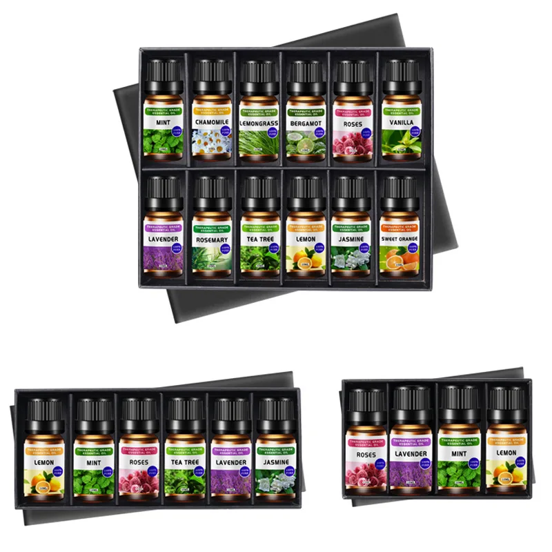 Lavender Essential Oil Set for Aromatherapy and Massage