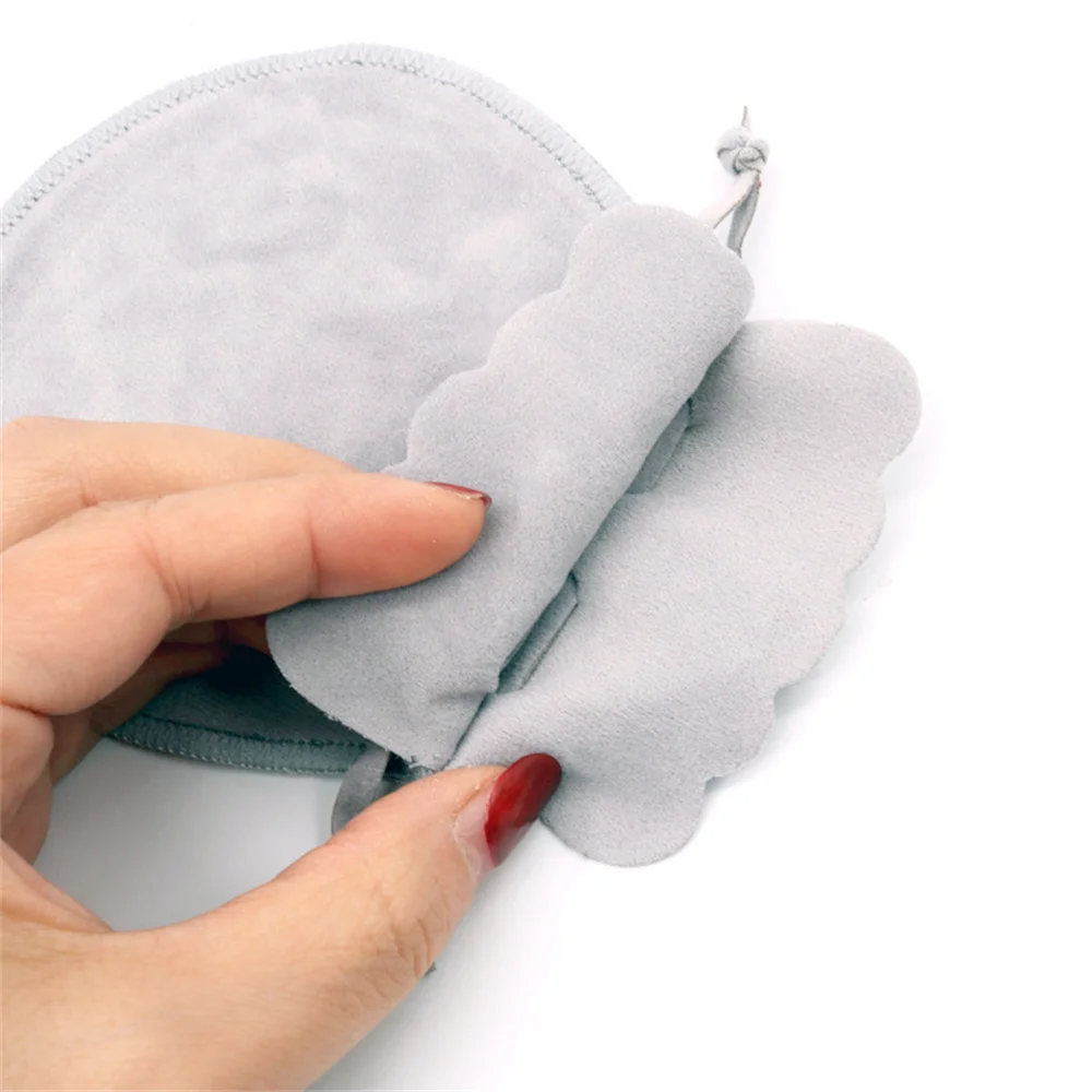 Set of 10 Elegant Velvet Drawstring Pouches for Jewelry and Gift Packaging