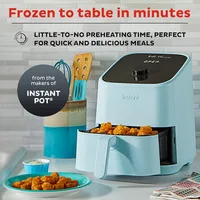 2QT small air fryer for crisping, heating, baking, grilling, quick and easy meal preparation with over 100 in-app recipes 2