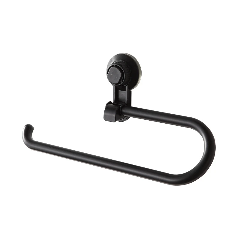 Suction Cup Towel Rack ABS Black/White No Punch Bathroom Towel Rack Storage 1PC towel rack