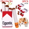 Cigarettes Dog Toy Imitation Cigar Chew Toy Interactive Plush Dog Chew Toy Funny Stuffed Dog Toys Novelty for Chewing Teething 1
