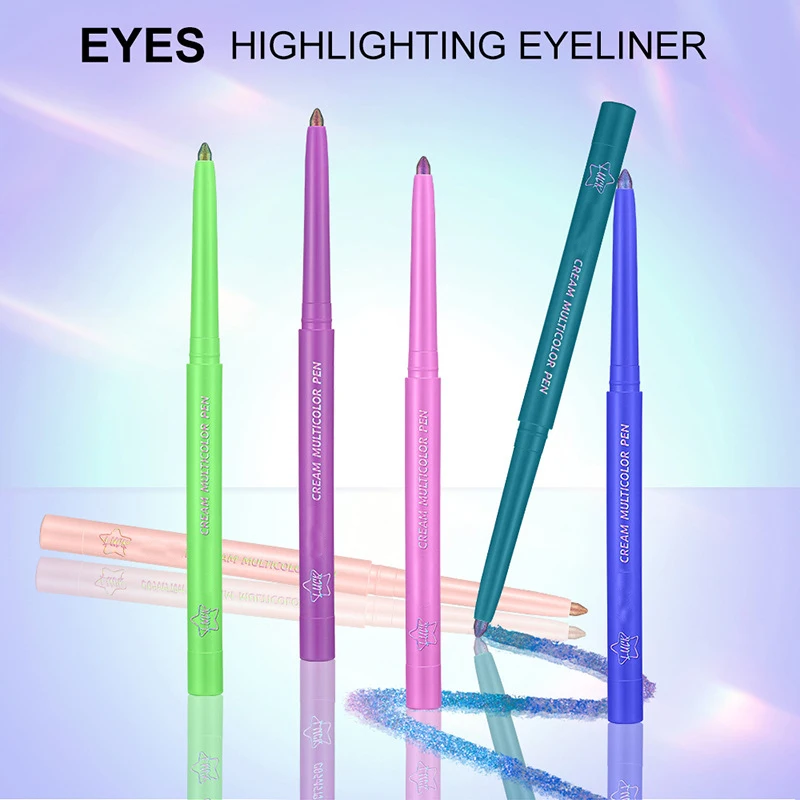 Color-changing Eyeshadow Stick Eyeliner Waterproof Smooth Color Long Last Eye Makeup Glitter