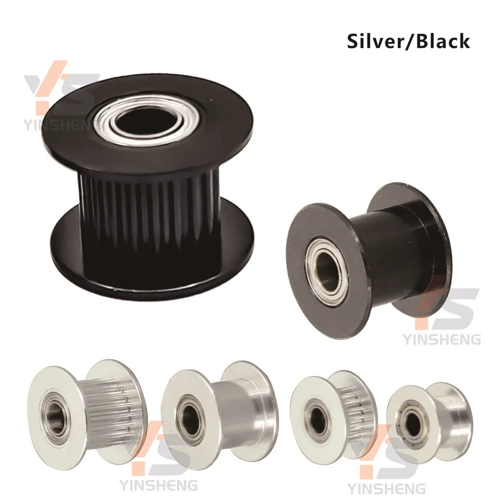 2GT K-type 16 20-tooth Synchronous Wheel BF 30 40 60T Stepper Motor Pulley 2M 16 20T With Bearing idler Belt width 6 10 15 MM 3D timing belt pulley,timing pulley,belt pulley