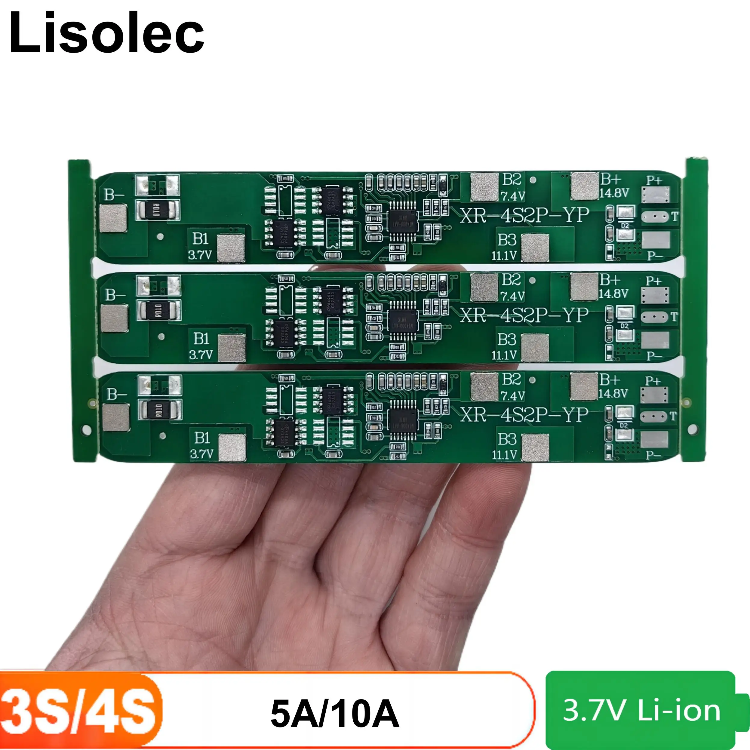 3S2P 4S2P 12V BMS 5A 10A Charge Plates Protection Circuit Board Module ...