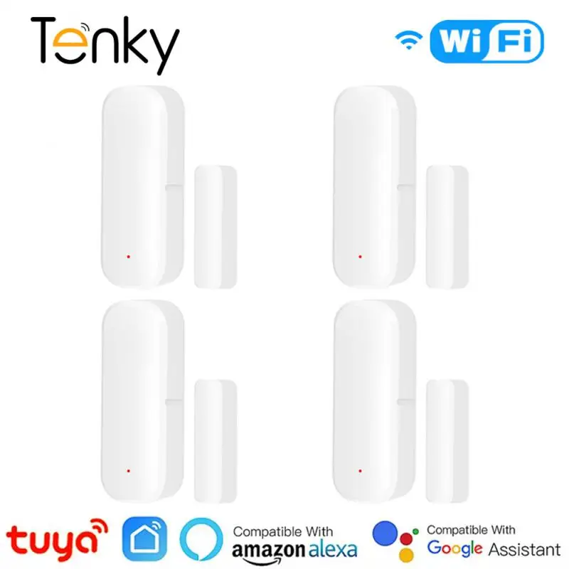 

Tuya Smart WiFi Door Sensor Smart Door Open/Closed Detector Independent Magnetic Sensor Work with Smart Life Alexa Google Home