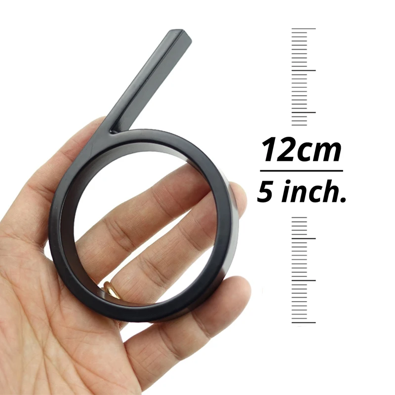 125mm Floating House Number Outdoor 5 inch Black Zinc Alloy Letter Apartment Door Numbers Mailbox Address Sign #0-9 Dash Slash house number signs door signs house numbers number plate