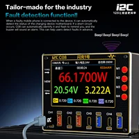 تستر شحن ذكي I2C C08 (باقة 3 الشاملة) – قدرة 140W مع الأدابتور و4 كابلات تيست 1