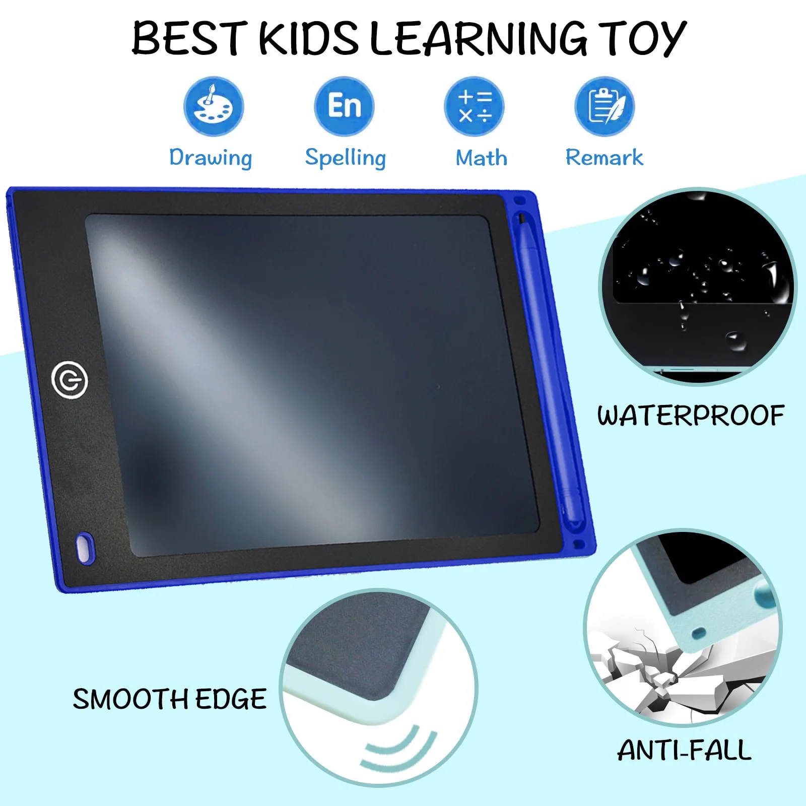 12 Inch Electronic Writing Board Brightness Increase By 20% Writing Tablet For Kids Colorful Screen Doodle Board