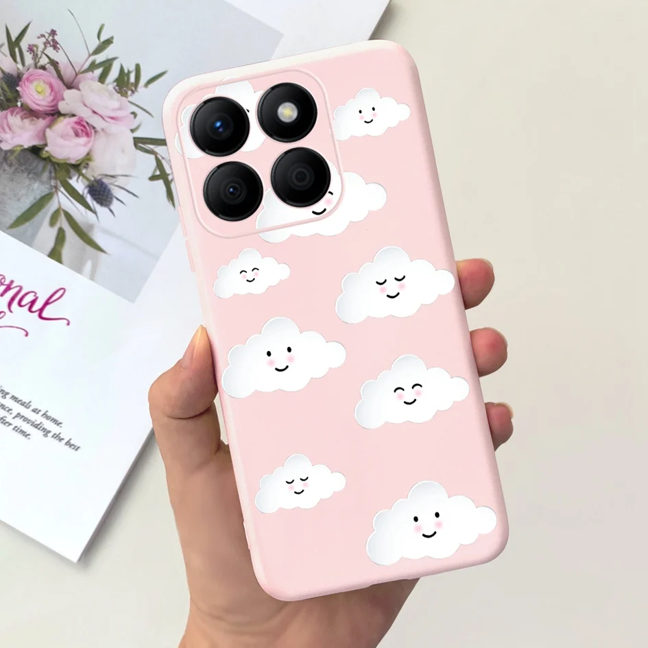 Stylish Floral Moon Soft Silicone Case - Artistic Back Cover