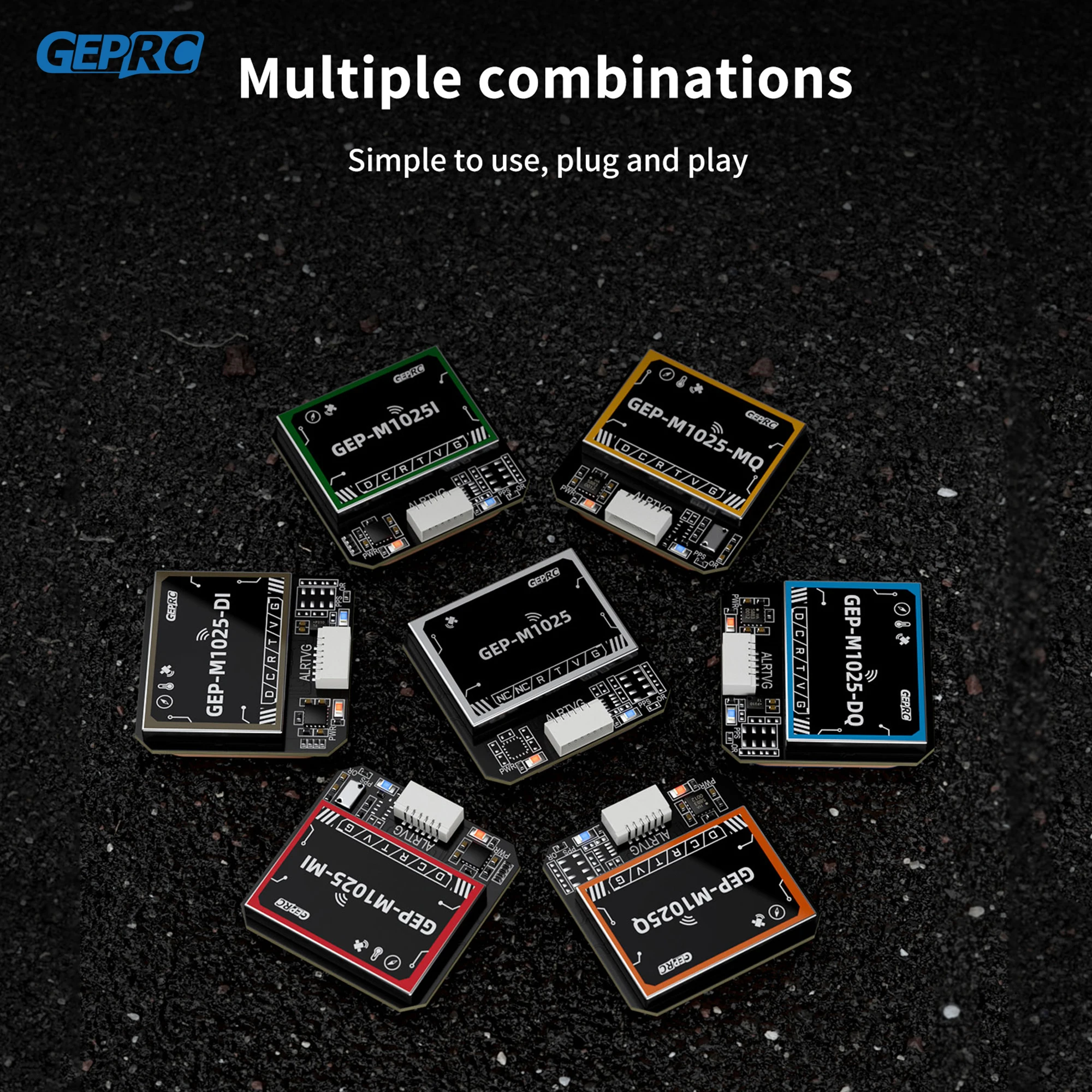 GEPRC GEP-M1025 Series GPS Module M10050 Chip Multi Satellite Magnetometer Barometer Farad Capacitor Accurate for FPV Drone thumbnail 2
