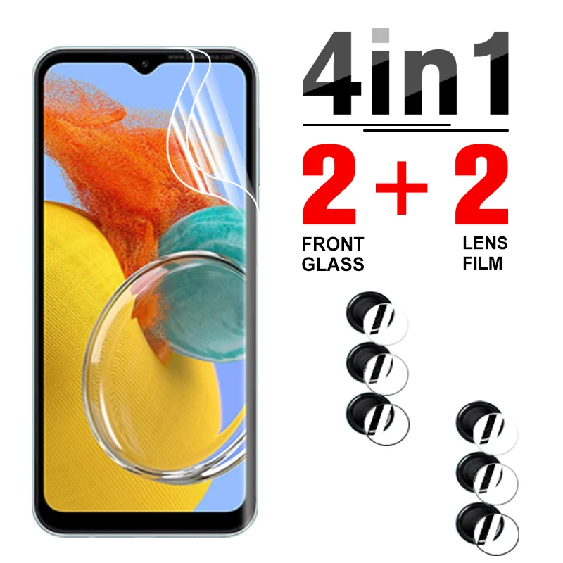 

Гидрогелевая защитная пленка 4 в 1 для Samsung Galaxy M14, Samsung M14, Samsung M14, 14 м, 6,6 дюйма