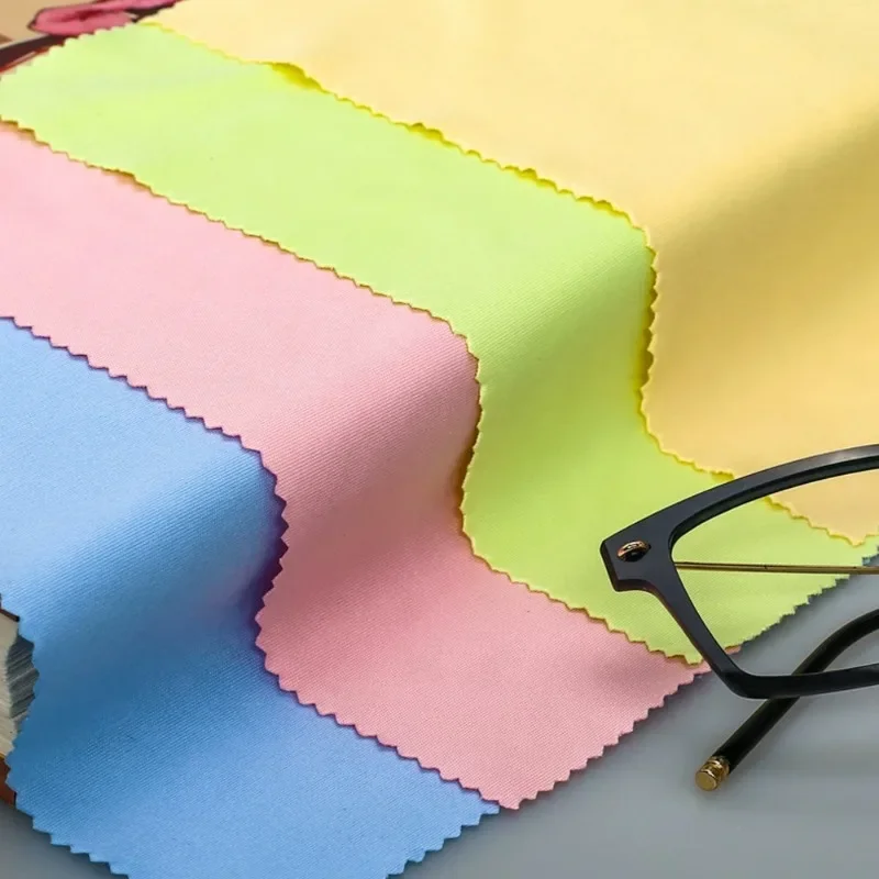 1/200Pcs Soft Glasses Cloth Random Color High Quality Random Color Lens Clothe Phone Screen Cleaning Wipe Microfiber Clean Cloth