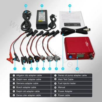 CRI808S KW608 Common Rail Injector Tester Electromagnetic Piezoelectric Injection Test Equipment Machine AHE Diesel Repair