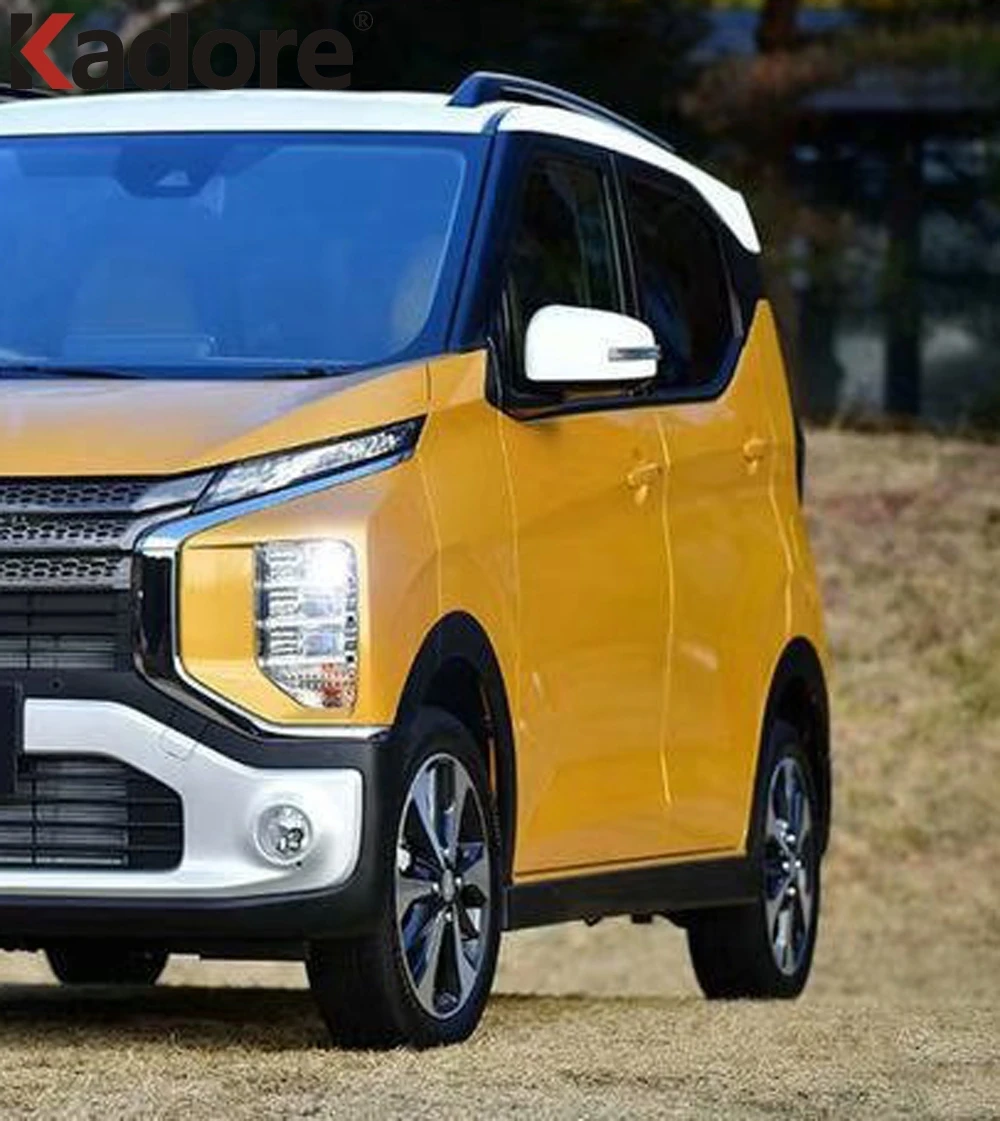 

For Mitsubishi EKX 2020 2021 2022 2023 Chrome Door Rearview Mirror Cover Trim Side Wing Cap Overlay Molding Car Accessories