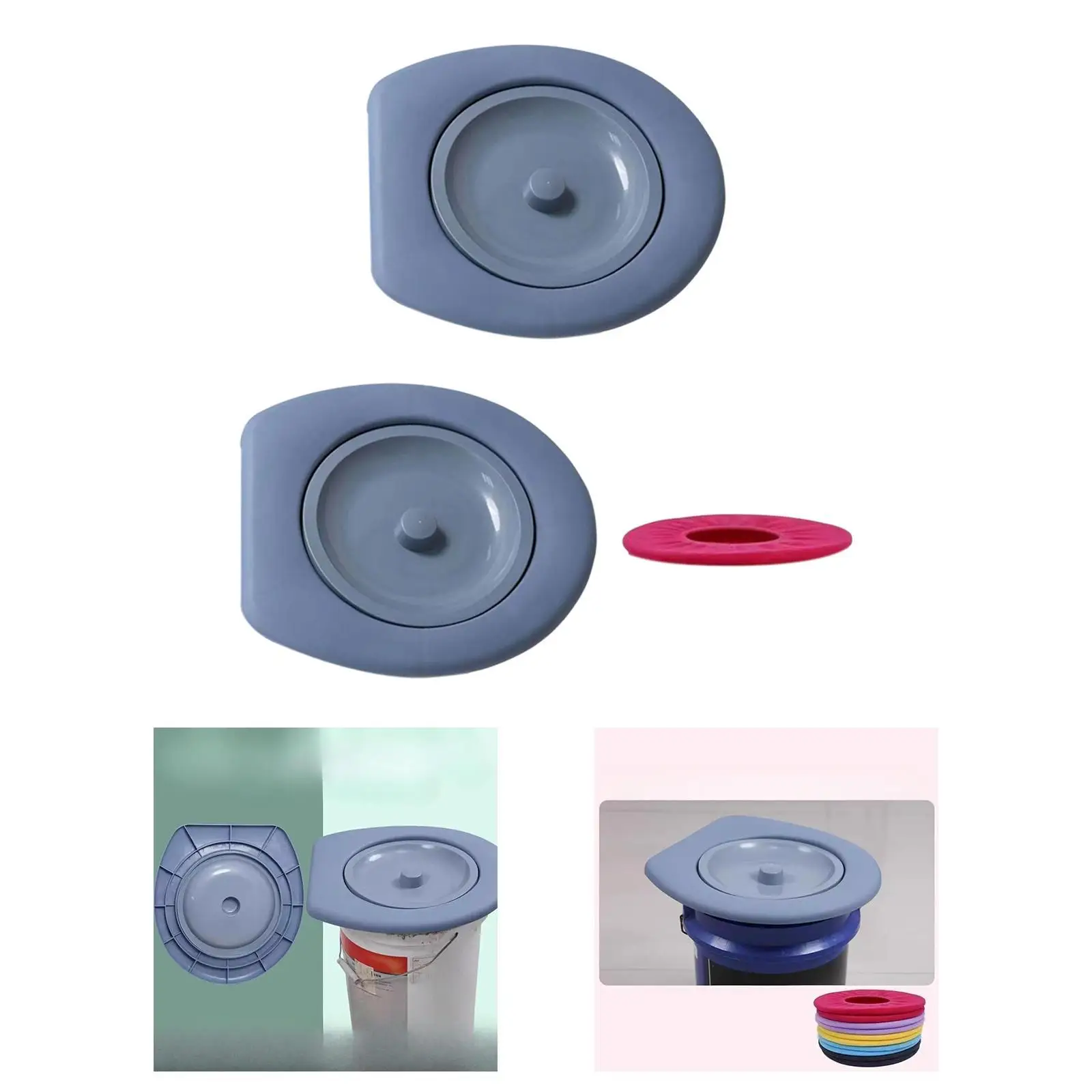 Bucket Toilet Seat Portable Camping Toilet Seat for Buckets Beach Long Trips Bucket Toilet Seat Portable Camping Toilet Seat for Buckets Beach Long Trips