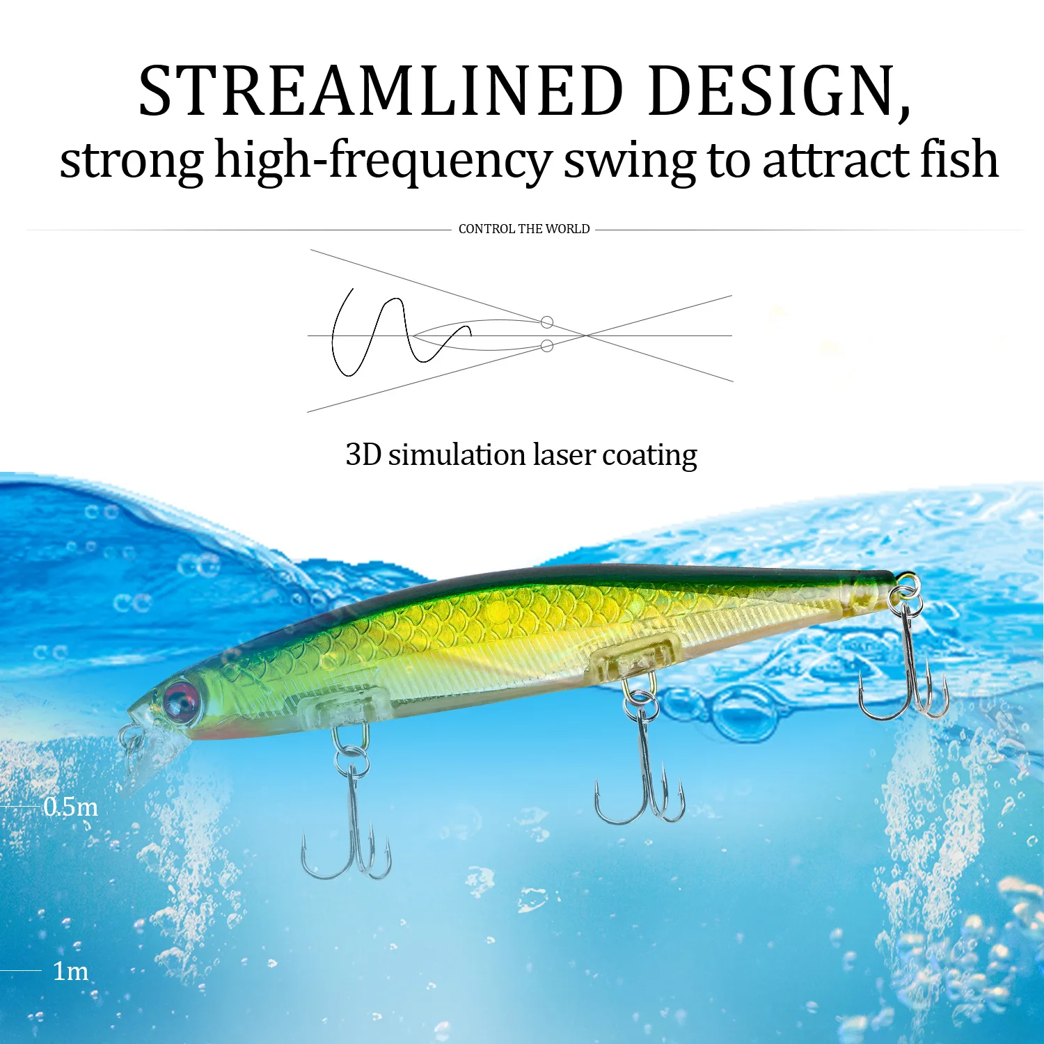 Long cast Suspend JERKBAIT CHANCE Sinking Fishing Lure 110mm 13g 0.5-2m Wobbler Minnow Longcast Bass Pike Artificial Bait Tackle