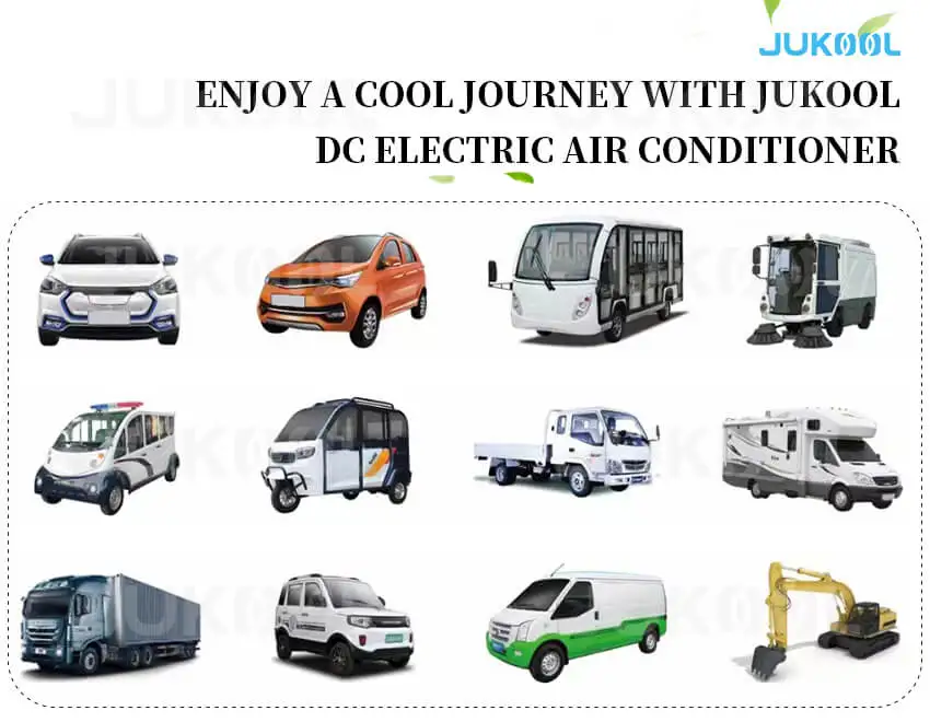 12/24/60 volt EV heater and air conditioner 12v/24v/60v dc air conditioning systems auto conditioners HVAC for electric car
